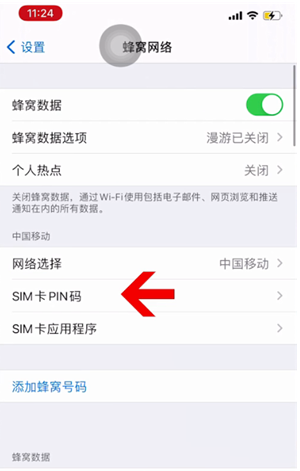 宁明苹果14维修网分享如何给iPhone14的SIM卡设置密码 