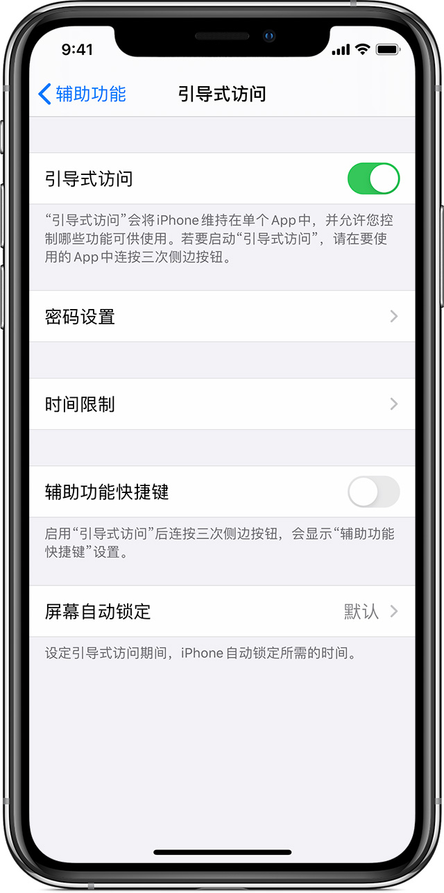 宁明苹果手机维修分享如何在 iPhone 上退出引导式访问 