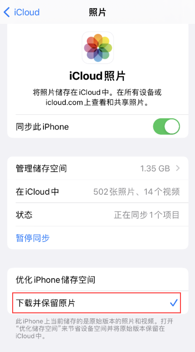 宁明苹果手机维修分享iPhone 无法加载高质量照片怎么办 